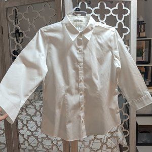 Women's L.L. Bean No Wrinkle Cotton Shirt - Like New - Size XS